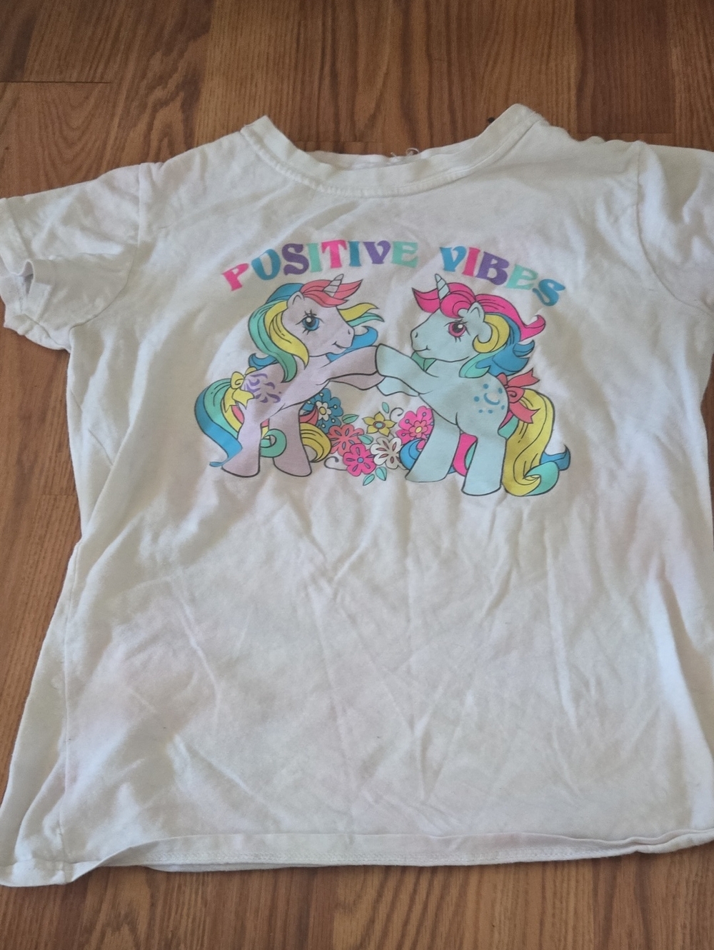 My Little Pony White Short Sleeve Tee with Pastel Ponies